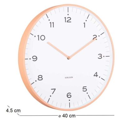 Horloge Murale 40 Cm Circus Rings Orange