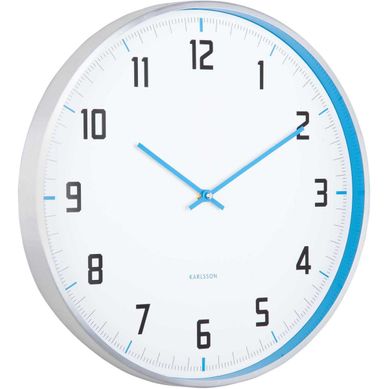 Horloge Murale Ronde 40 Cm Sporty Bleu