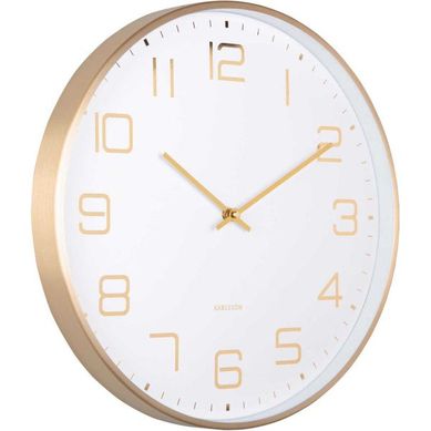 Horloge Murale Ronde Elegance Glow Blanc