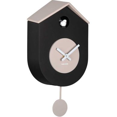 Horloge Murale En Abs Grato Cuckoo Noir Et Gris Clair Horloge Murale En Abs Grato Cuckoo Noir Et Gris Clair