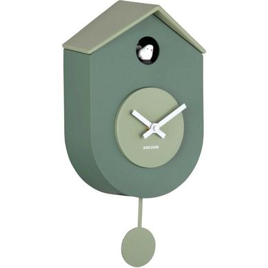 Horloge Murale En Abs Grato Cuckoo Vert Jungle Et Vert Jade