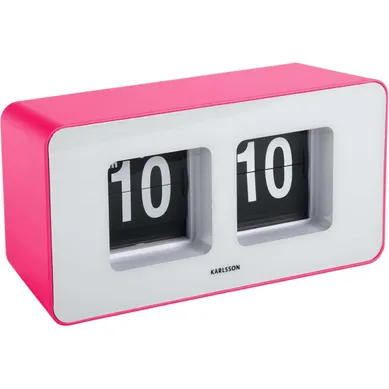 Horloge Murale Ou à Poser Funky Flip Rose