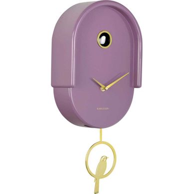 Horloge Murale En Abs Tweet Violet