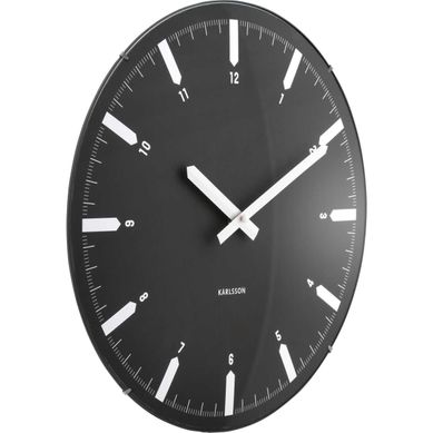 Horloge Murale En Polypropylène Realista Dome Noir