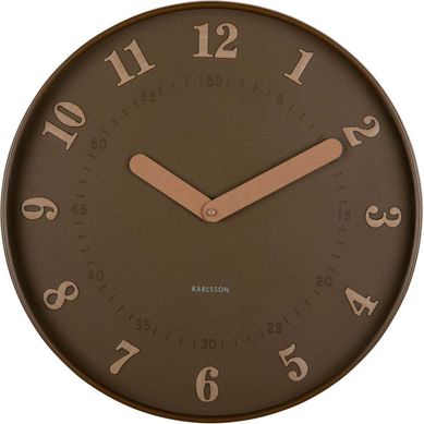 Horloge Murale Polypropylène Amena Marron