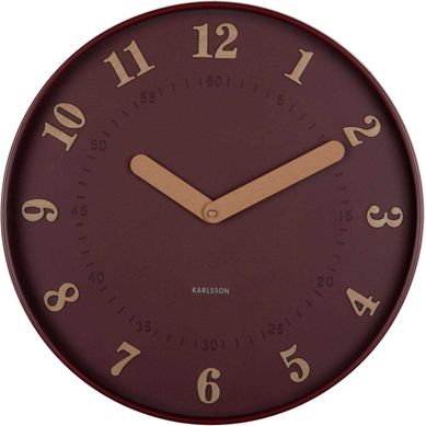 Horloge Murale Polypropylène Amena Rouge