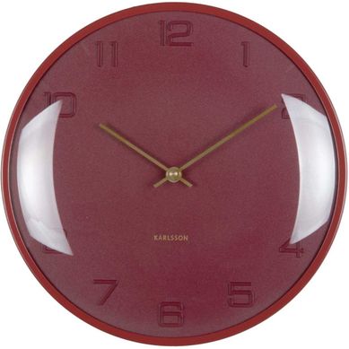 Horloge Murale En Métal Fuerte Dome Rouge