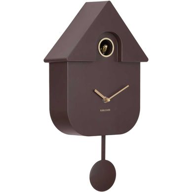 Horloge Murale En Abs Modern Cuckoo Oro Marron