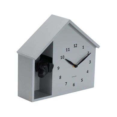 Horloge À Poser Peeking Doggy Gris Souris