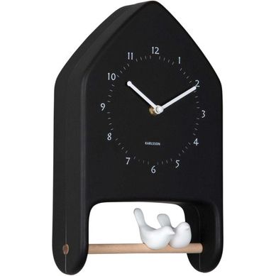 Horloge Murale Love Birds Noir Horloge Murale Love Birds Noir