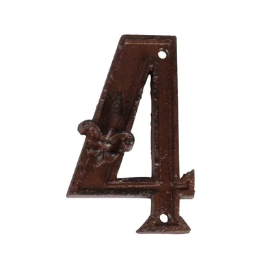 Numéro De Maison En Fonte Chiffre 4