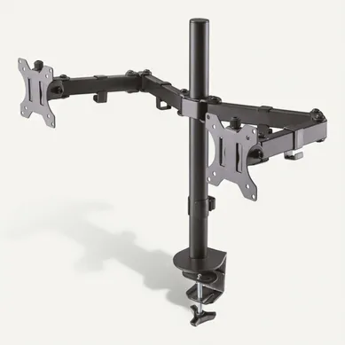 Support De Bureau Réglable De 2 Moniteurs 10"-32" 4-46 Cm Noir