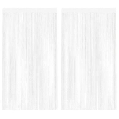 Rideau En Fils 2 Pièces 140 X 250 Cm Blanc