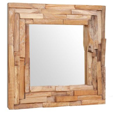 Miroir Décoratif Teck 60x60 Cm Carré