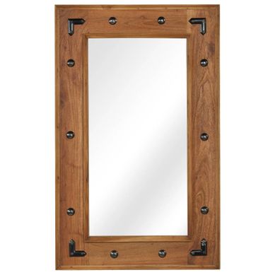 Miroir Bois D'acacia Massif 50 X 80 Cm