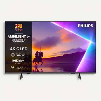 Téléviseur 4K QLED 55'' 139 cm PHILIPS 55PUS8550/12 vue de face
