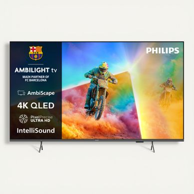 Téléviseur 4K QLED 55'' 139 cm PHILIPS 55PQS8501 vue de face