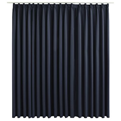 Rideau Occultant Avec Crochets Anthracite 290x245 Cm