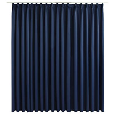 Rideau Occultant Avec Crochets Bleu 290x245 Cm