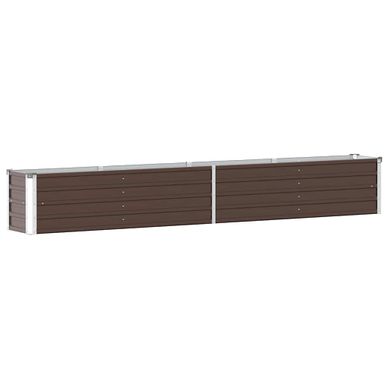 vidaXL Jardinière, Lit Surélevé, Bac à Fleurs, Pot de Plantes, Boîte à Fleurs Jardin Patio Terrasse, Argenté 32x29x75 cm Acier Galvanisé