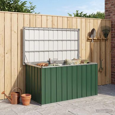Coffre De Jardin En Métal Sweeek Detroit 385L Anthracite - Rangement Extérieur Robuste