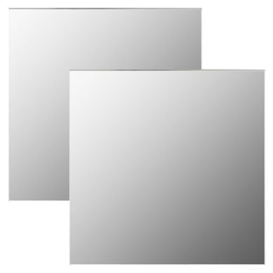 Miroirs Muraux 2 Pièces 40x40 Cm Carré Verre