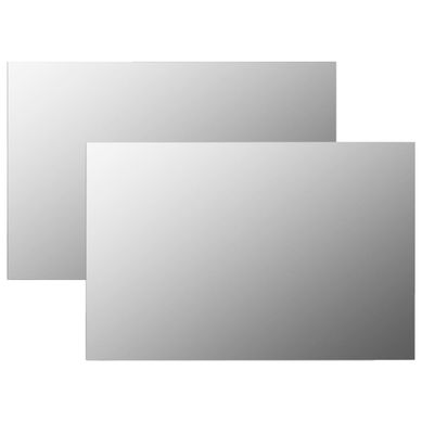 Miroirs Muraux 2 Pièces 60x40 Cm Rectangulaire Verre Miroirs Muraux 2 Pièces 60x40 Cm Rectangulaire Verre