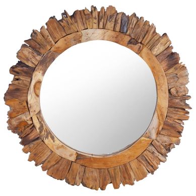 Miroir Mural 60 Cm Teck Rond