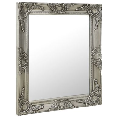 Miroir Mural Style Baroque 50x60 Cm Argenté Miroir Mural Style Baroque 50x60 Cm Argenté