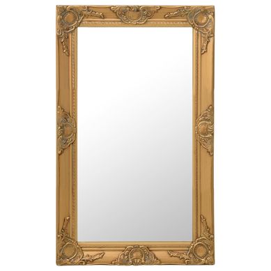 Miroir Mural Style Baroque 50x80 Cm Doré