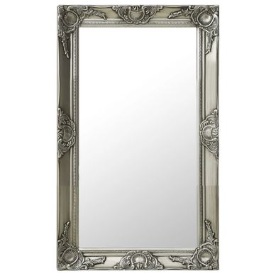Miroir Mural Style Baroque 50x80 Cm Argenté