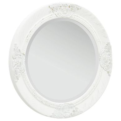 Miroir Mural Style Baroque 50 Cm Blanc Miroir Mural Style Baroque 50 Cm Blanc