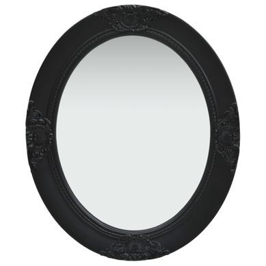 Miroir Mural Style Baroque 50x60 Cm Noir