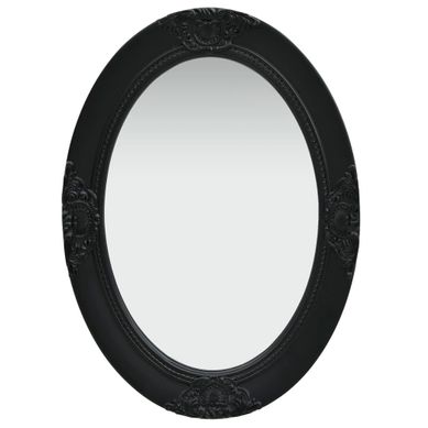 Miroir Mural Style Baroque 50x70 Cm Noir