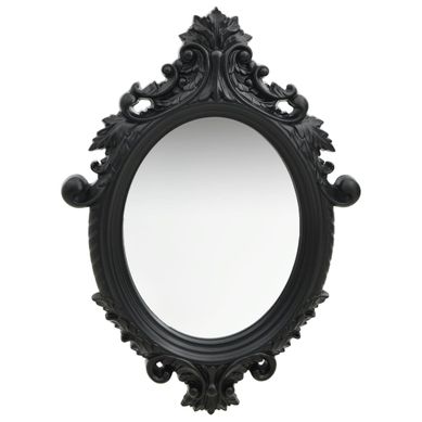 Miroir Mural Style Château 56x76 Cm Noir