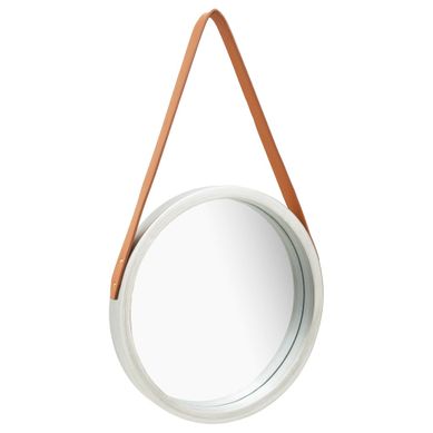 Miroir Mural Avec Sangle 40 Cm Argenté