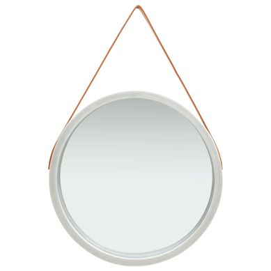 Miroir Mural Avec Sangle 60 Cm Argenté Miroir Mural Avec Sangle 60 Cm Argenté