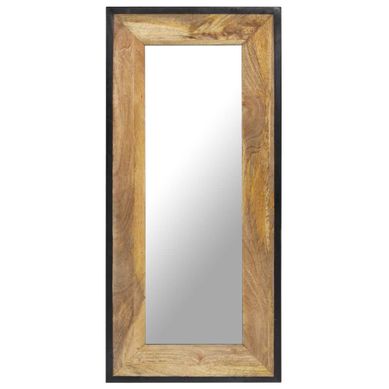 Miroir 110x50 Cm Bois De Manguier Massif