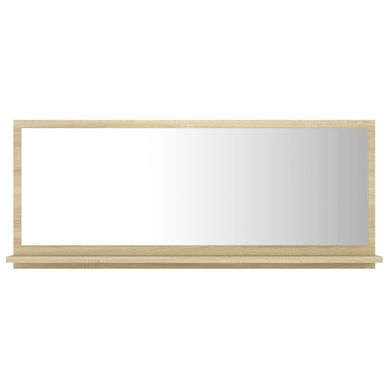 Miroir De Salle De Bain Chêne Sonoma 90x10,5x37 Cm Aggloméré