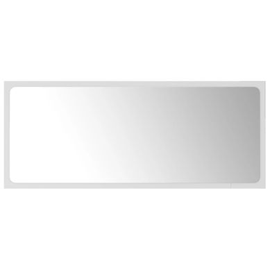 Miroir De Salle De Bain Blanc 90x1,5x37 Cm Aggloméré Miroir De Salle De Bain Blanc 90x1,5x37 Cm Aggloméré