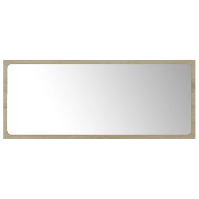 Miroir De Salle De Bain Chêne Sonoma 90x1,5x37 Cm Aggloméré