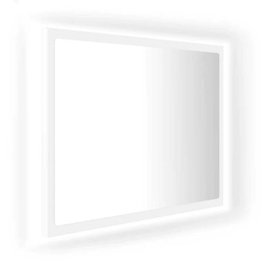 Miroir Salle De Bain Avec LED Rgb Blanc 60 X 8,5 X 37 Cm Moderne