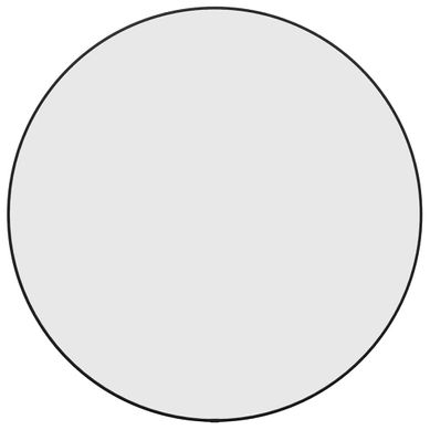 Miroir Mural Noir D. 60 Cm Rond