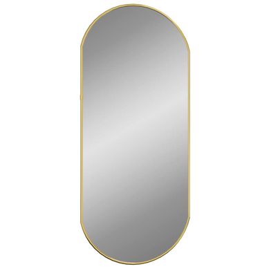 Miroir Mural Doré 70x30 Cm Ovale