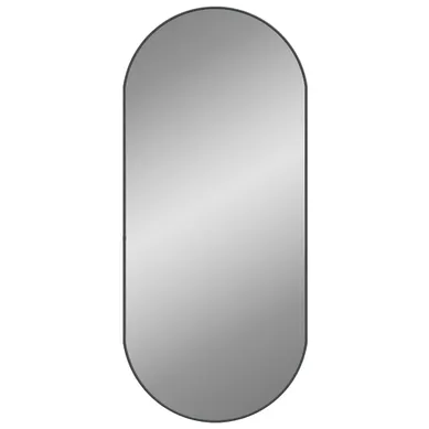 Miroir Mural Noir 100x45 Cm Ovale
