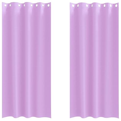 Lot de 2 Rideaux Occultants Violet Polyester 245x140 Lot de 2 Rideaux Occultants Violet Polyester 245x140