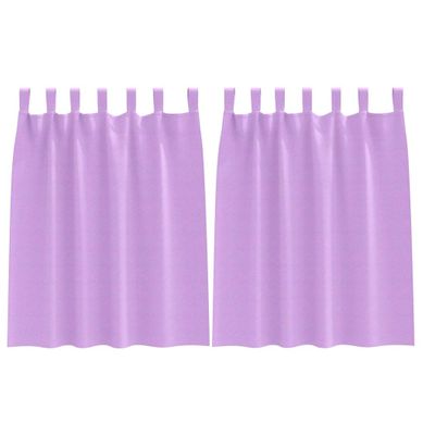 Lot de 2 Rideaux Occultants Violet Polyester 140x140 Lot de 2 Rideaux Occultants Violet Polyester 140x140