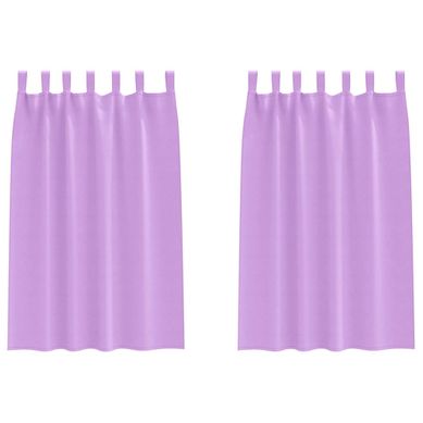 Lot de 2 Rideaux Occultants Violet Polyester 175 x140 Lot de 2 Rideaux Occultants Violet Polyester 175 x140