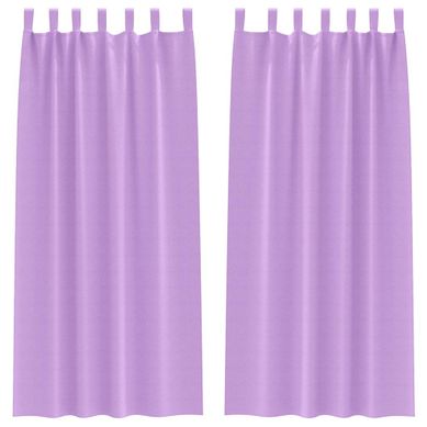 Lot de 2 Rideaux Occultants Violet Polyester 225x140 Lot de 2 Rideaux Occultants Violet Polyester 225x140