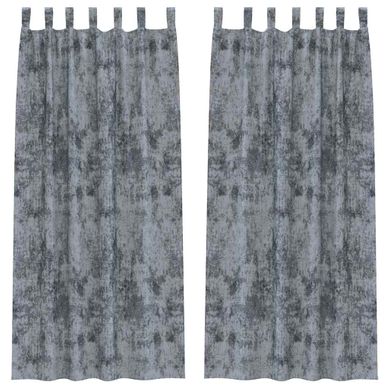 Rideaux En Velours 2 Pièces Gris Argenté 260 X 140 Cm Velours Rideaux En Velours 2 Pièces Gris Argenté 260 X 140 Cm Velours